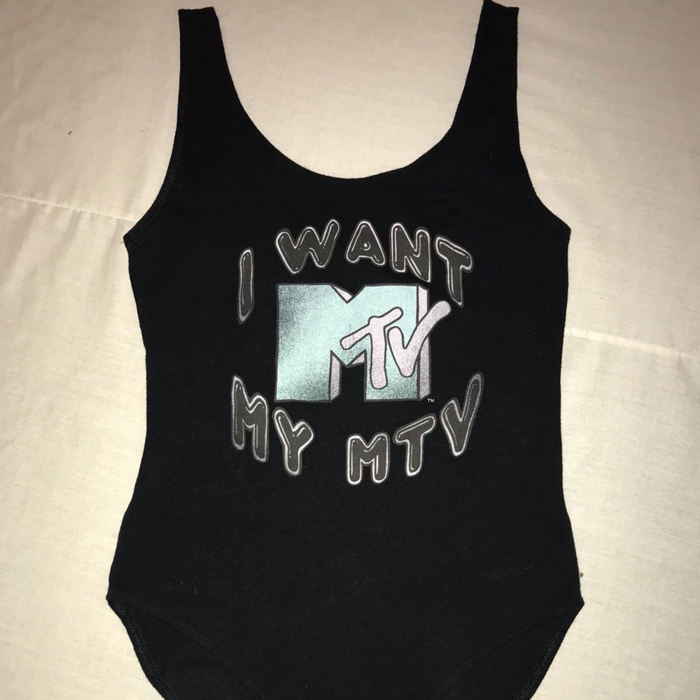 retro styled MTV bodysuit